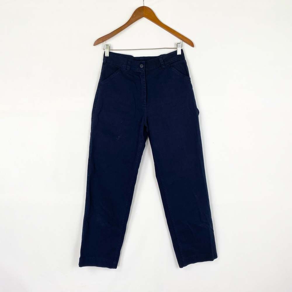 Ali Golden Painter Pants Navy High Waisted Size Small Cotton Tapered‎
